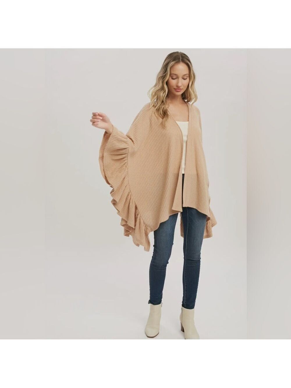 FINAL PIECES!!!! ($16) Ruffle Hem Cardigan - Picture 2 of 8